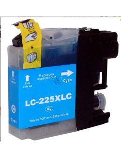 Compatible BROTHER LC-225XLC Inkt Cartridge  Cyaan van 247print.nl