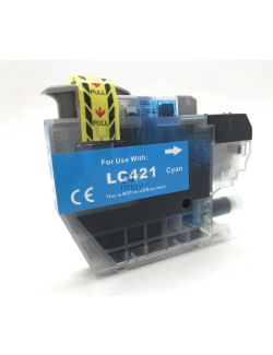 Compatible BROTHER LC-421 / LC421 Inkt Cartridge Cyaan van 247print.nl