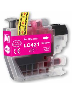 Compatible BROTHER LC-421 / LC421 Inkt Cartridge Magenta van 247print.nl