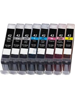 Compatible CANON CLI-42GYL Inkt Cartridge Licht Grijs van 247print.nl