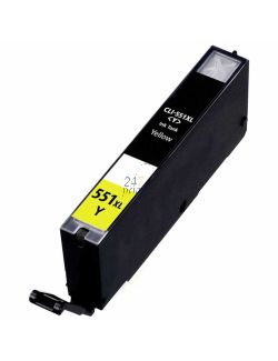Compatible CANON CLI-551XLY Inkt Cartridge Geel van 247print.nl