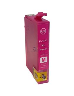 Compatible EPSON 34XL / T3473 Inkt Cartridge Magenta van 247print.nl