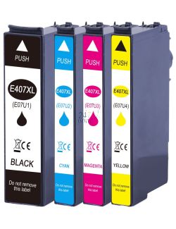 Compatible EPSON 407 / C13T07U340 Inkt Cartridge  Magenta van 247print.nl