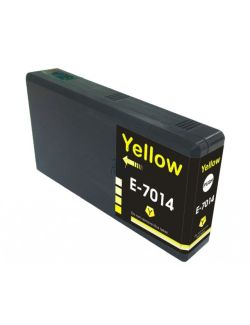 Compatible EPSON T70144010 / T7014 Inkt Cartridge Geel van 247print.nl