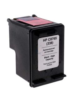 Refilled HP C8765E Inkt Cartridge  Zwart van 247print.nl