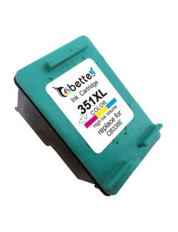 Refilled HP CB338E Inkt Cartridge  3- Kleuren van 247print.nl