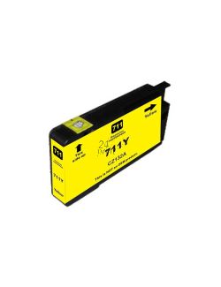 Compatible HP 711XL /  CZ132A Inkt Cartridge  Geel van 247print.nl