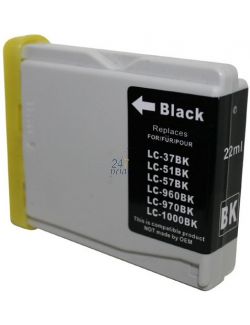 Compatible BROTHER LC-1000BK Inkt Cartridge  Zwart van 247print.nl