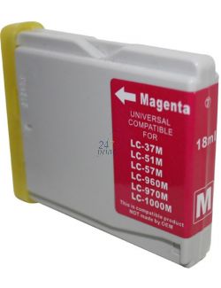 Compatible BROTHER LC-1000M Inkt Cartridge  Magenta van 247print.nl
