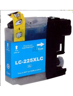 Compatible BROTHER LC-225XLC Inkt Cartridge  Cyaan van 247print.nl