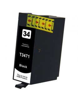 Compatible EPSON 34XL / T3471 Inkt Cartridge  Zwart van 247print.nl