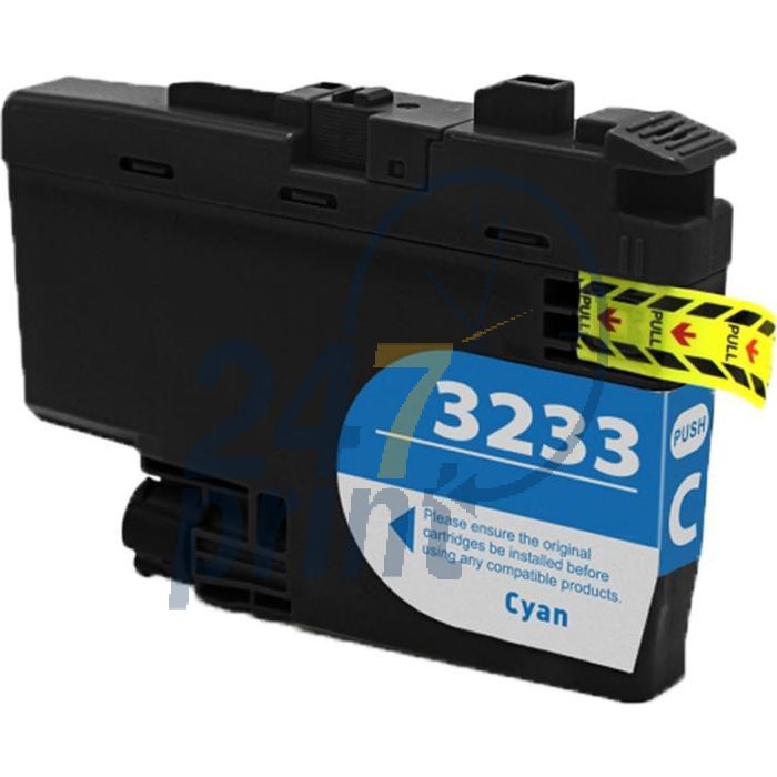 Compatible BROTHER LC-3233C Inkt Cartridge  Cyaan van 247print.nl