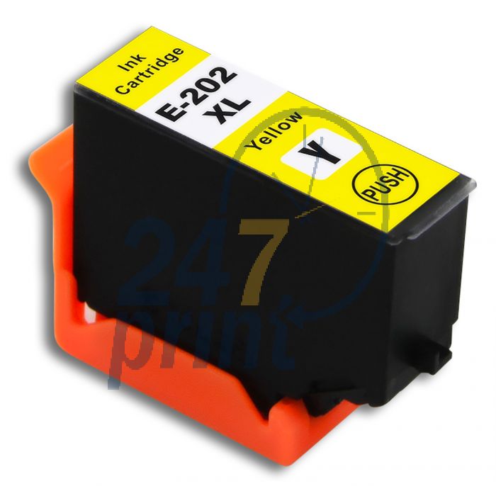 Compatible EPSON 202XL / C13T02H44010 Inkt Cartridge  Geel van 247print.nl