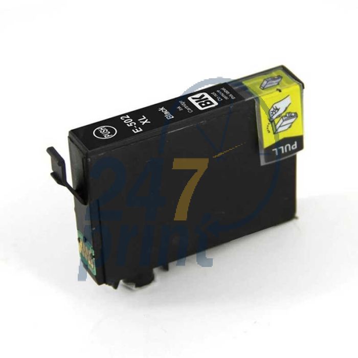 Compatible EPSON 502XL / C13T02W14010 Inkt Cartridge  Zwart van 247print.nl