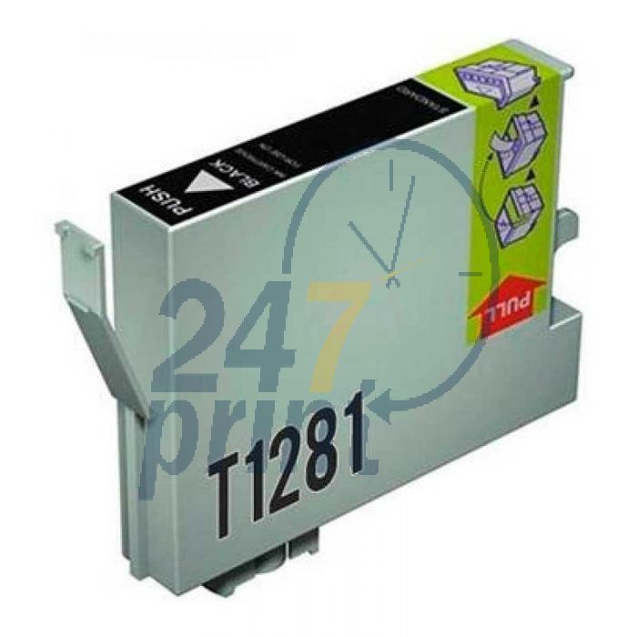 Compatible EPSON T1281 Inkt Cartridge  Zwart van 247print.nl