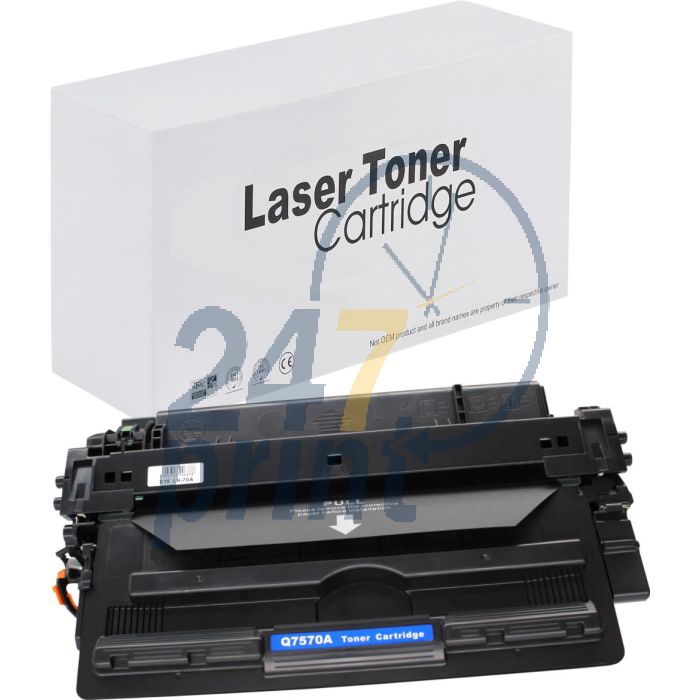 Compatible HP 70A / Q7570A Toner Cartridge  Zwart van 247print.nl